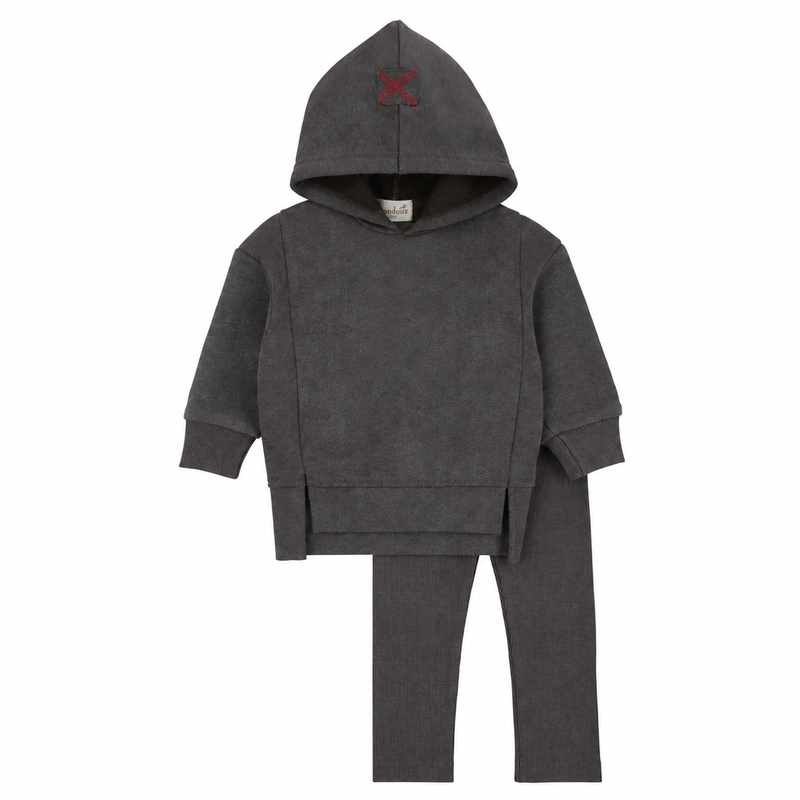 Acid Wash Set Boys - Smokey Brown