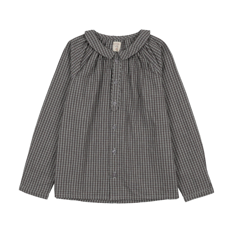 Pre-Order Plaid Edition Toddler Boys Shirt - Grey