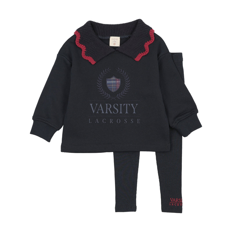 Pre-Order Fan Club Girls Sweatshirt Set - Navy/Navy