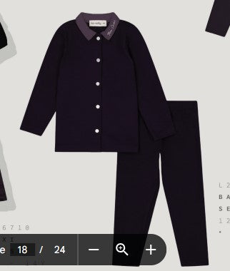 Velour Loungewear Set - Eggplant