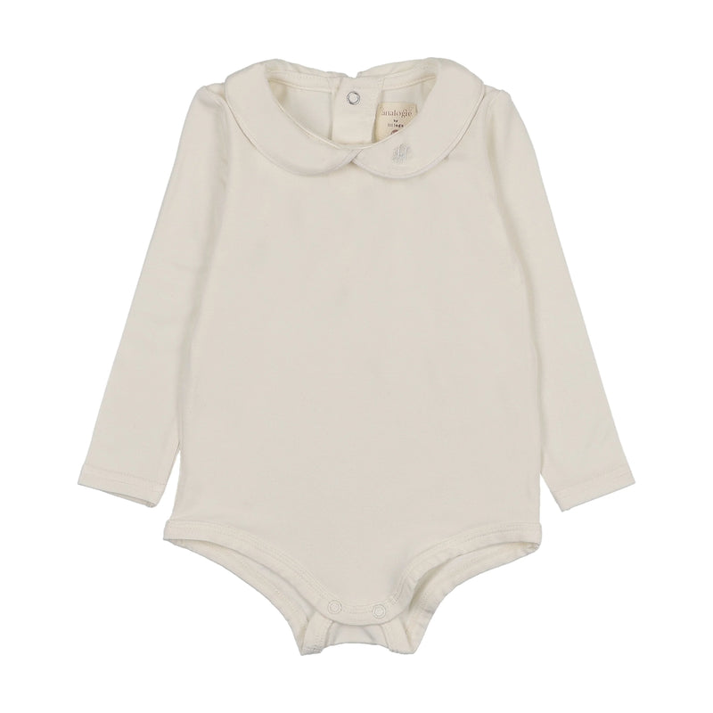 Pre-Order Peter Pan Onesie With Piping - Cream