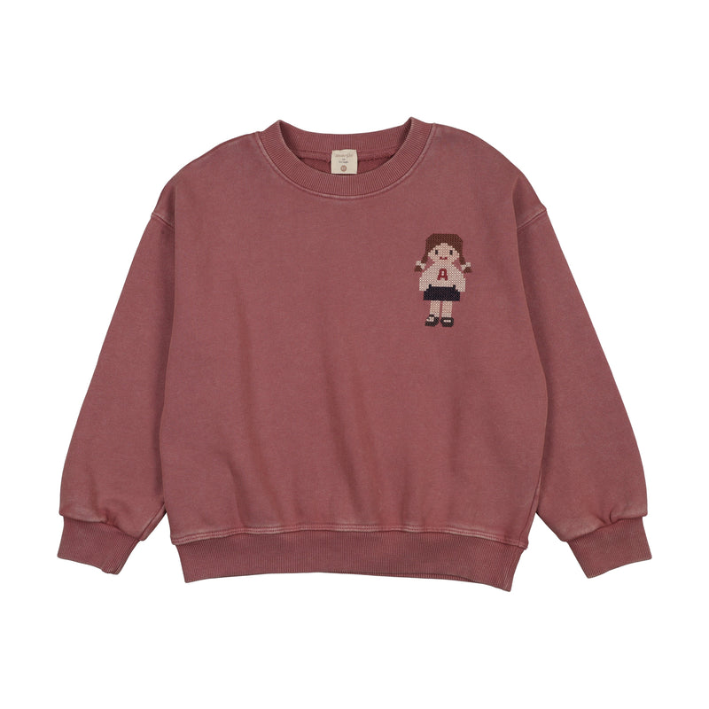 Pre-Order Doll Sweatshirt - Vintage Pink