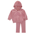 Velour Embossed Set - Mauve Pink