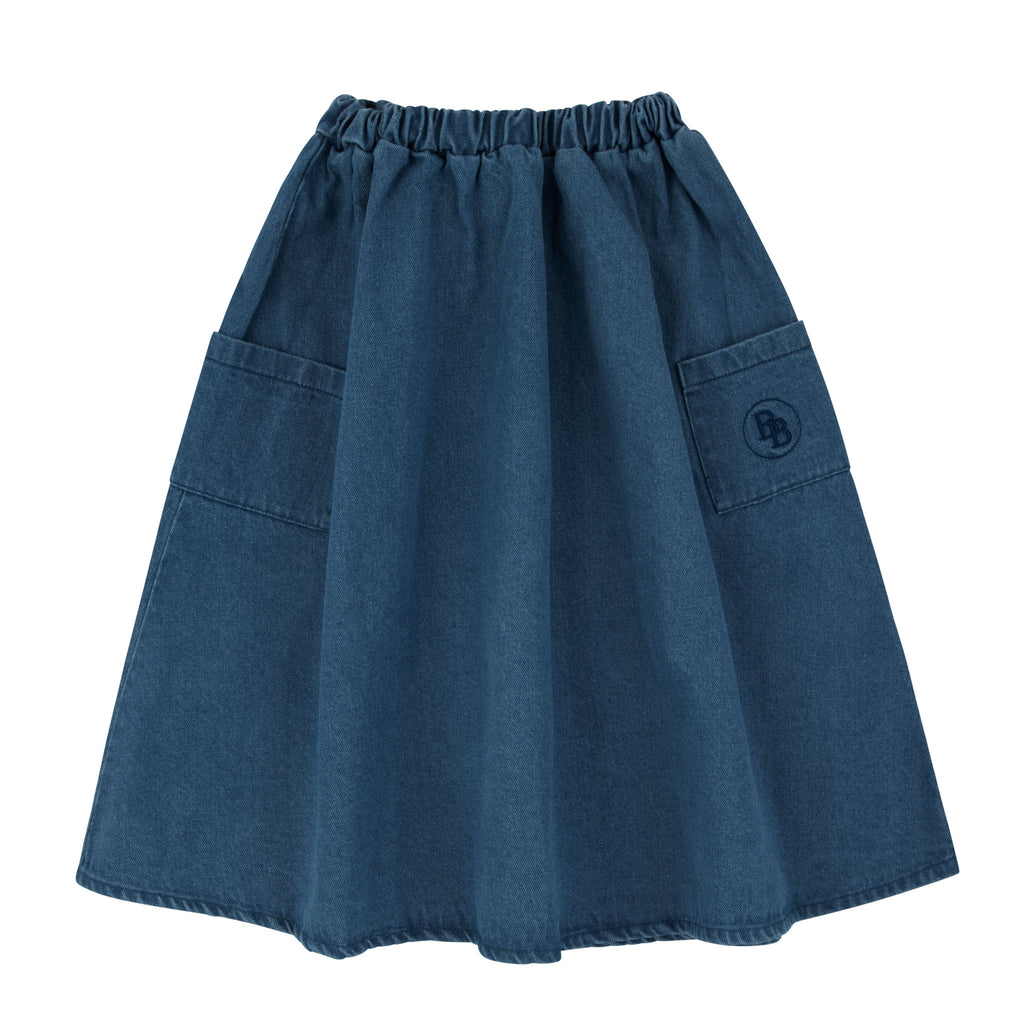 Flaired Skirt - Blue Denim