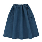 Flaired Skirt - Blue Denim