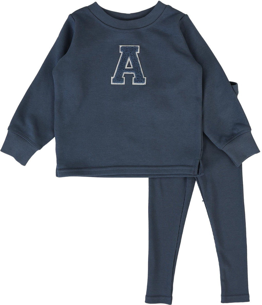 Sherpa Varsity Set-Off Blue - 24M