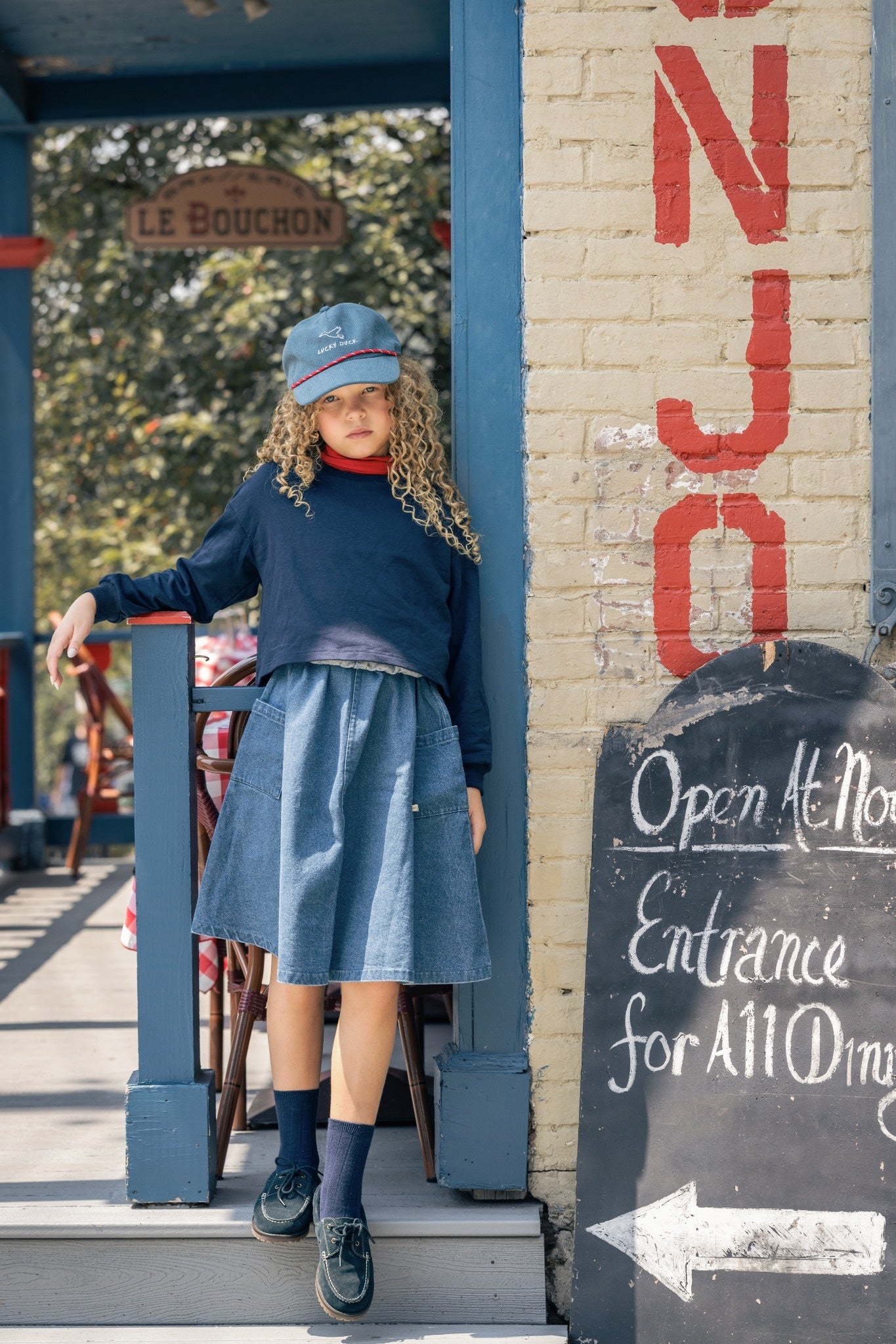 Flaired Skirt - Blue Denim