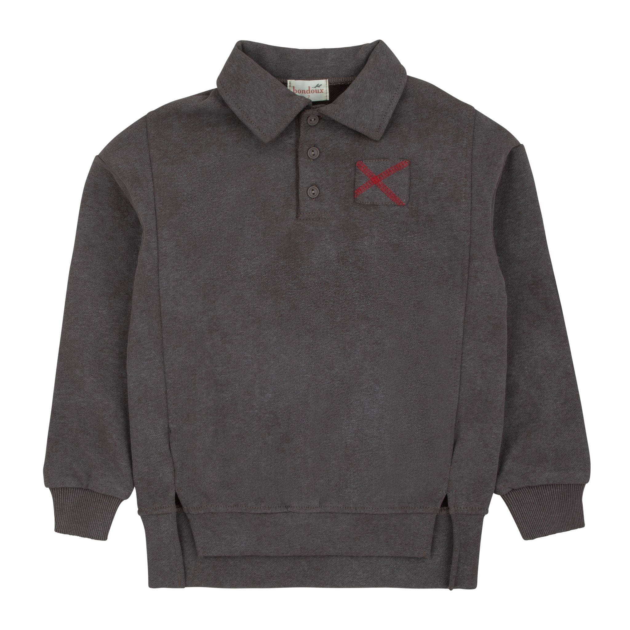 Acid Wash Polo - Smokey Brown