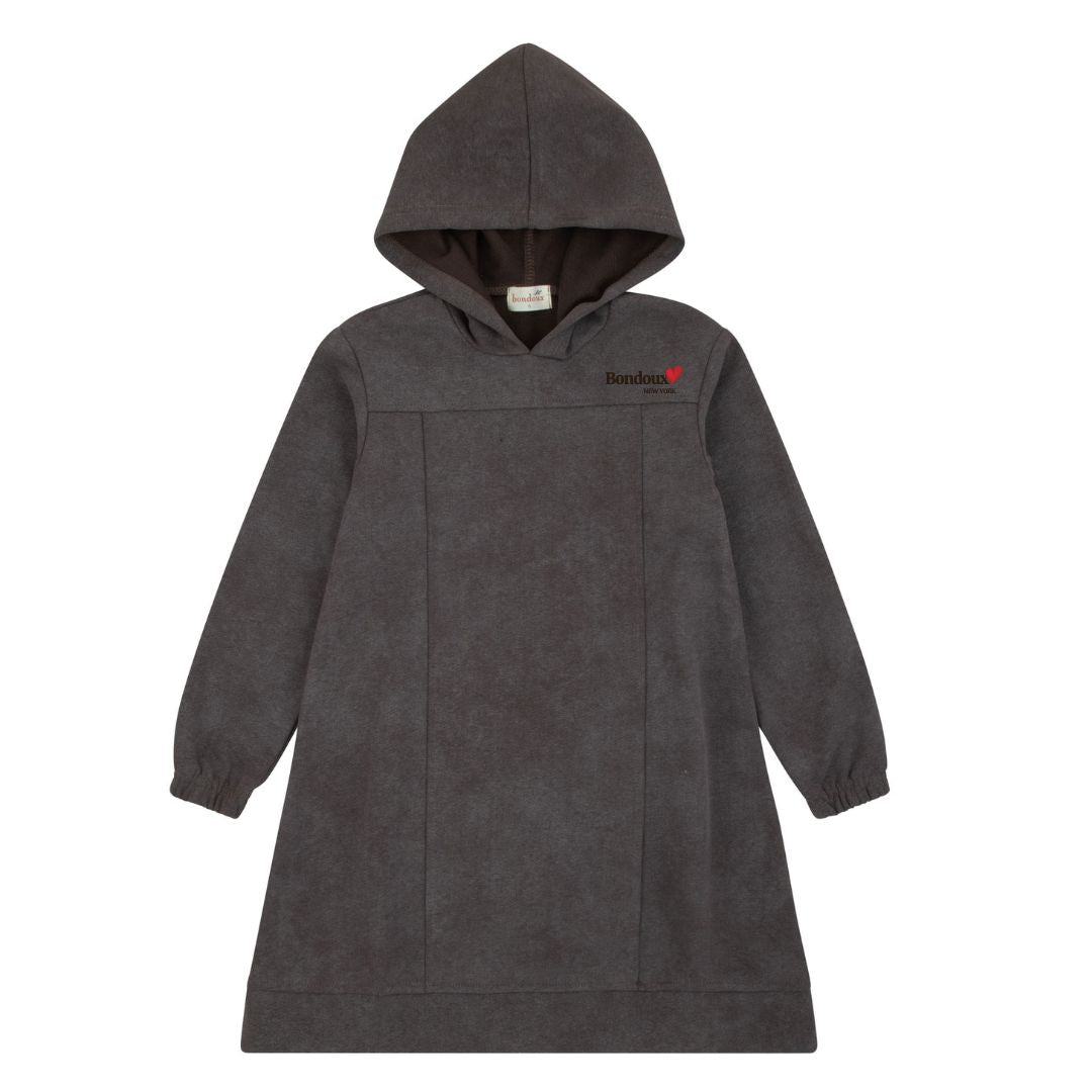 Acid Wash Dress - Smokey Brown