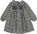 Daisy Floral Dress Dusty Blue - 3T