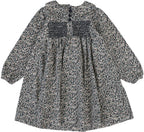 Daisy Floral Dress Dusty Blue - 3T