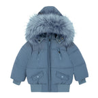 Textured Coat - Blue