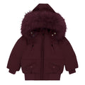 Textured Coat Jacket - Wine