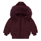 Textured Coat Jacket - Wine