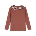 French Terry Scottish Collar Tee - Pink
