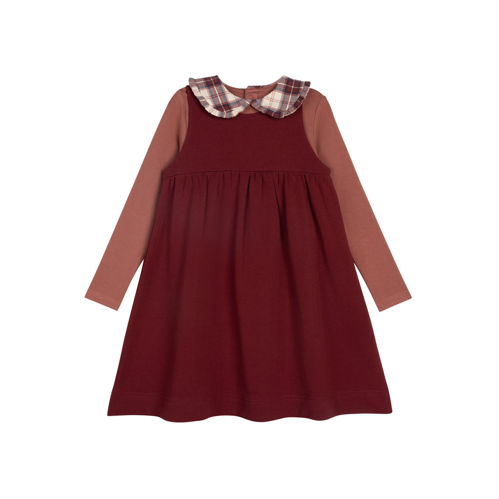 French Terry Scottish Collar Tee - Pink