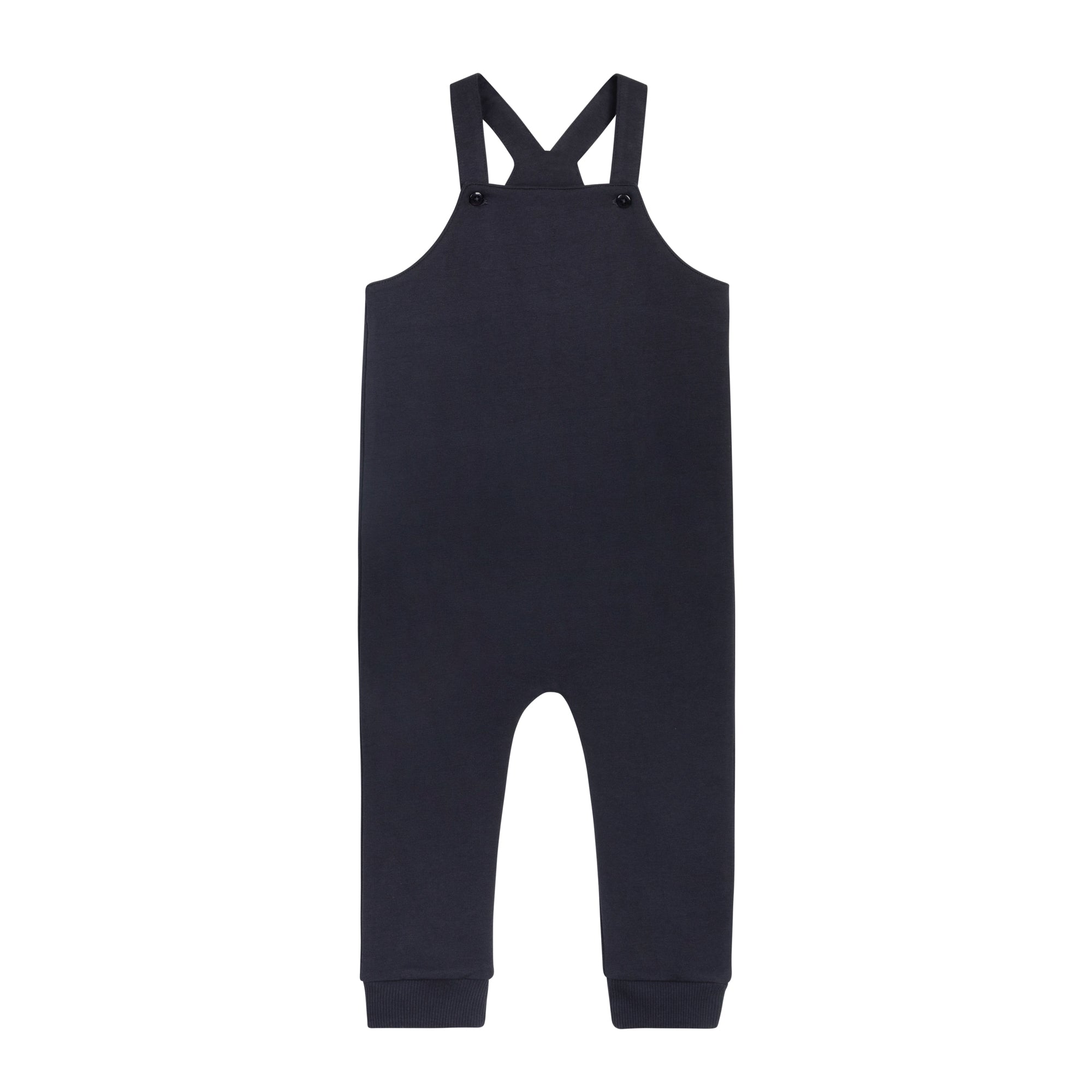 French Terry Scottish Mockneck Bodysuit & Overall - Blue