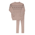 Fair Isle Toddler Knit Set - Mauve