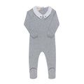 Fair Isle Kimono Footie - Blue