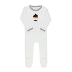 French Terry Scottish Footie - Ivory Boy