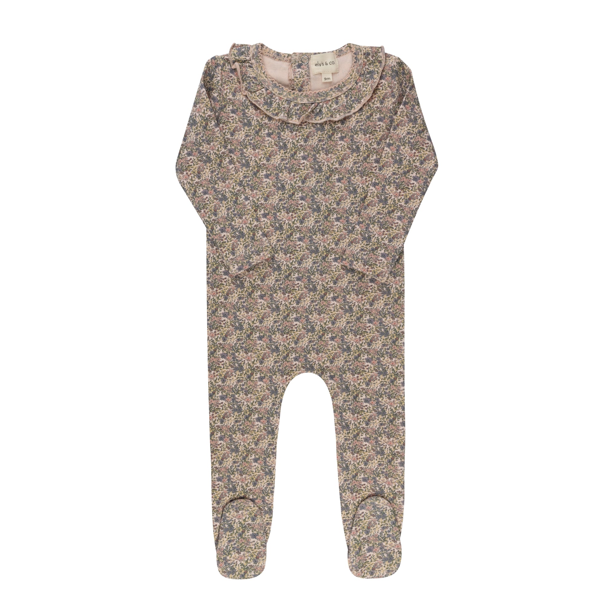 Liberty/Berry Footie - Pink Print