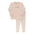 Velour Embroidered ABC Set - Pink