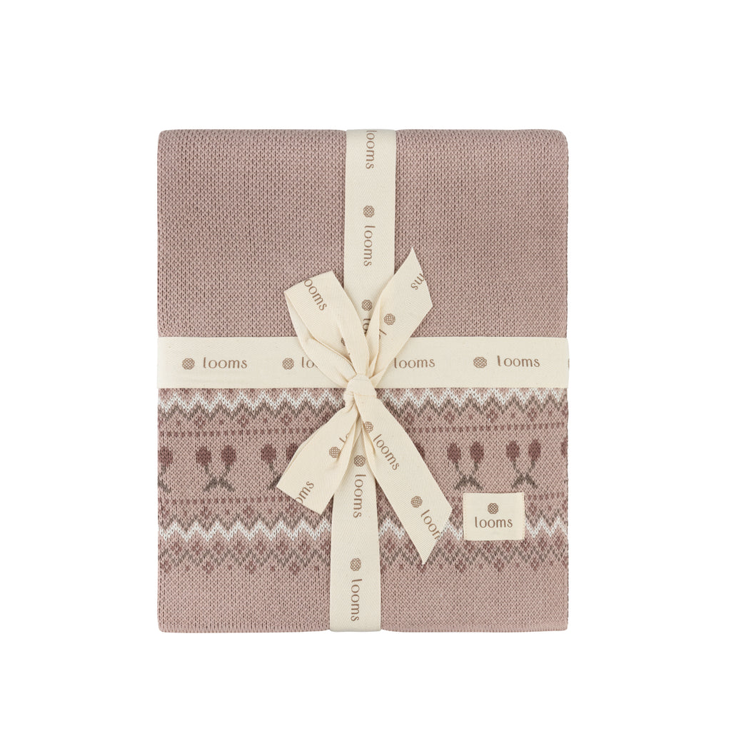 Fair Isle Blanket - Pink