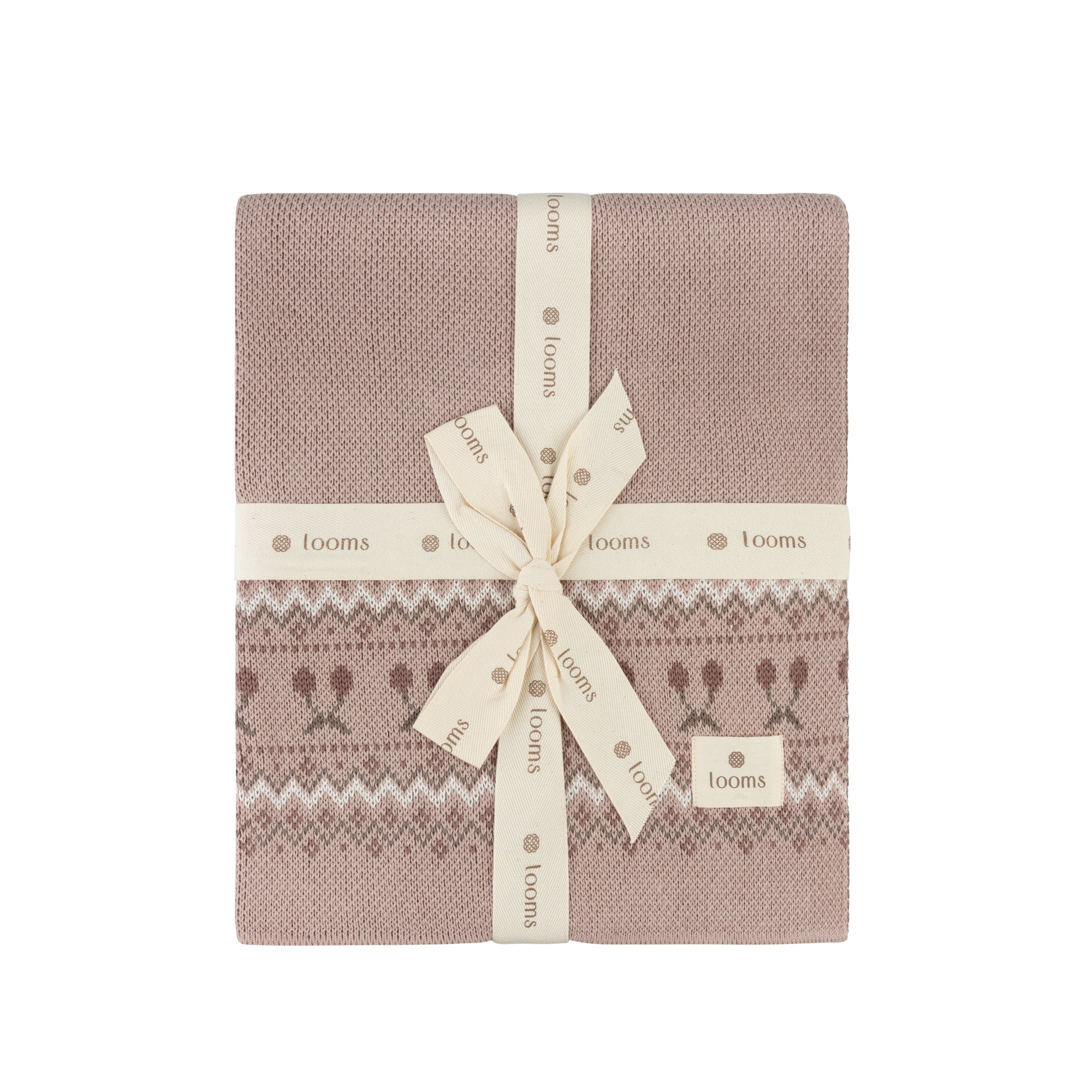 Fair Isle Blanket - Pink