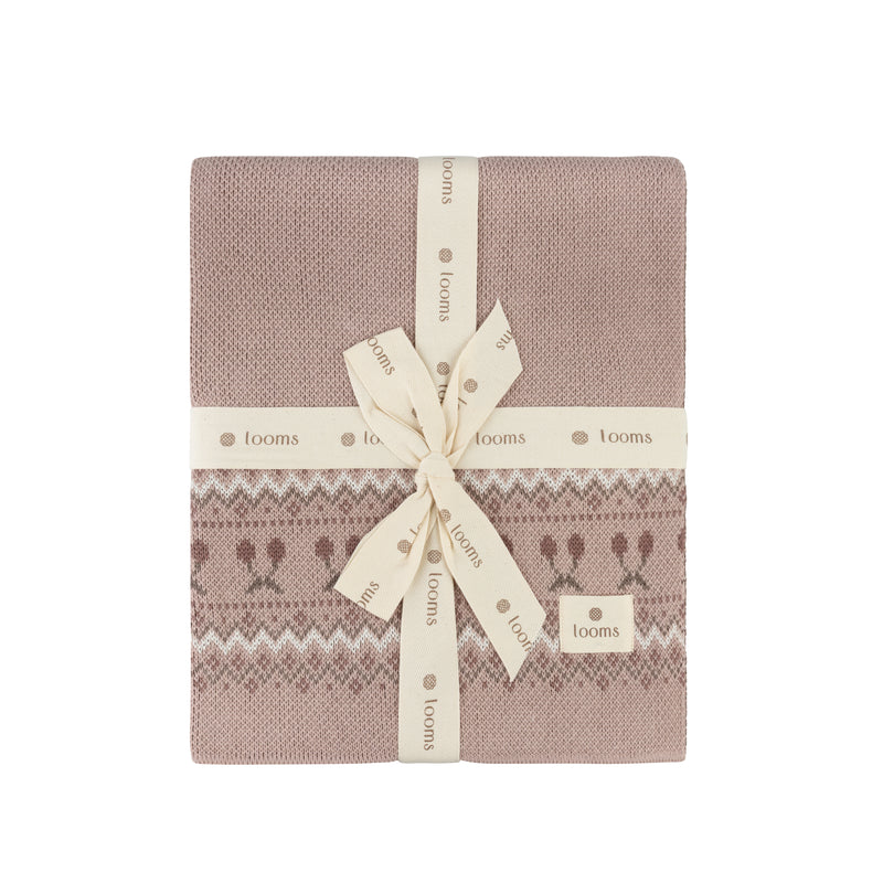 Fair Isle Blanket - Pink