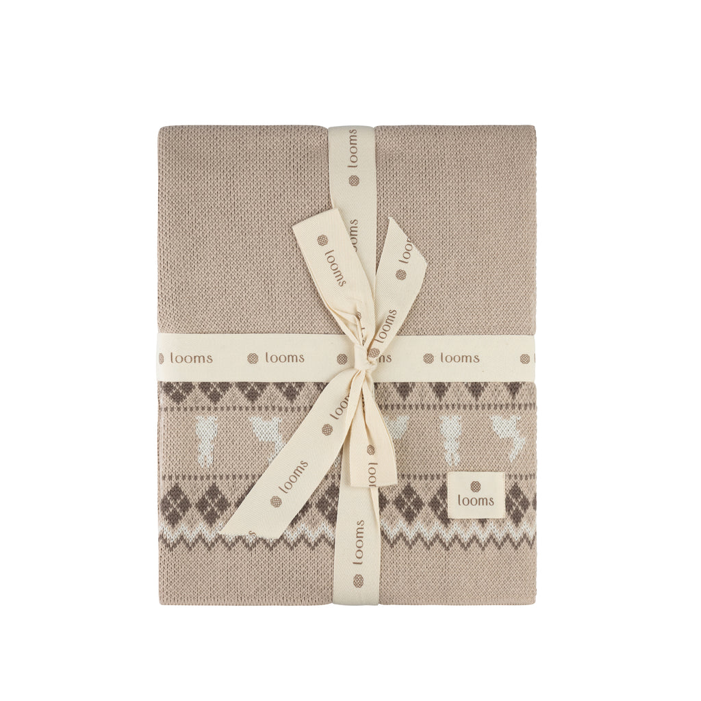 Fair Isle Blanket - Tan
