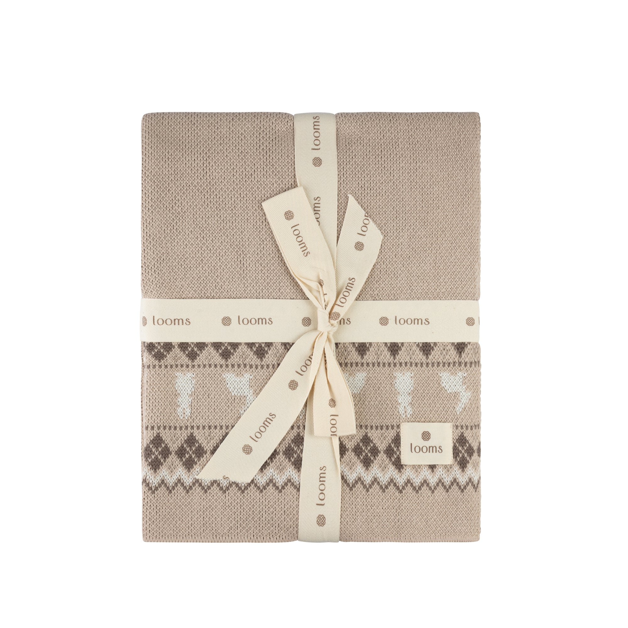 Fair Isle Blanket - Tan