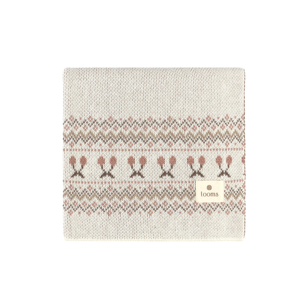 Fair Isle Blanket - Ivory