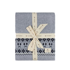 Fair Isle Blanket - Blue