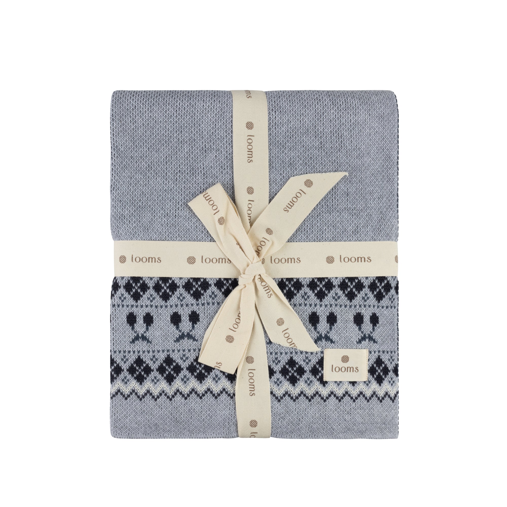 Fair Isle Blanket - Blue