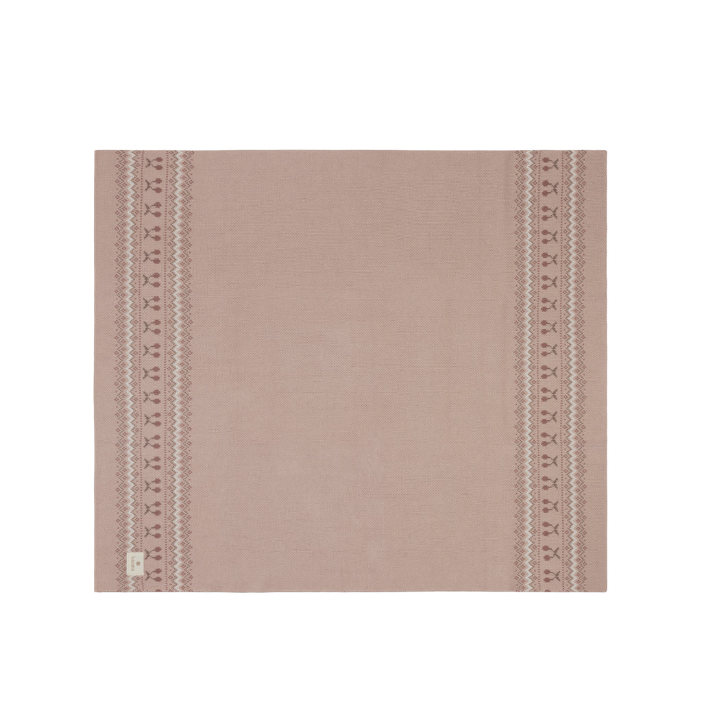 Fair Isle Blanket - Pink