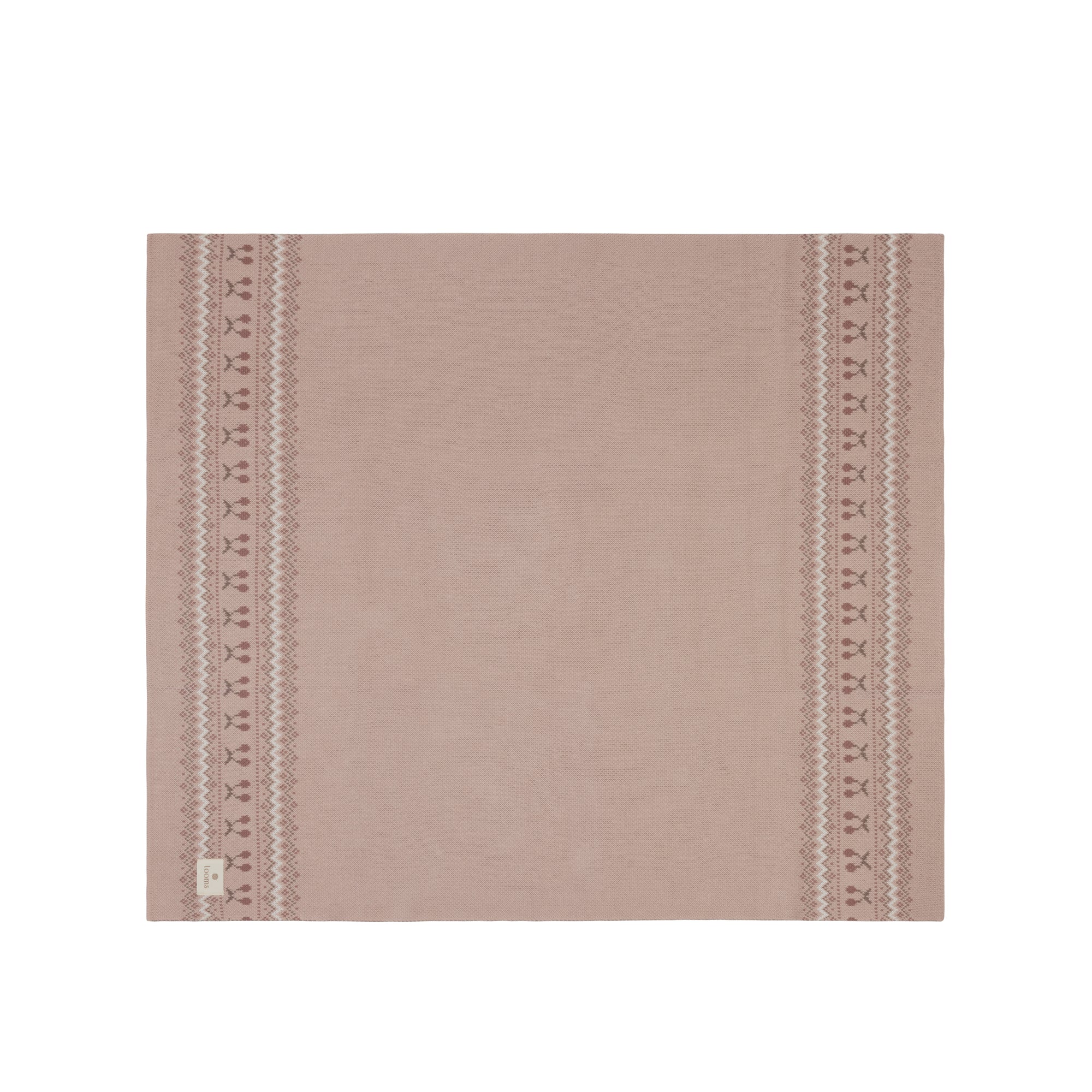 Fair Isle Blanket - Pink