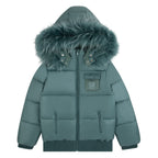 Leather Patch Coat- Green