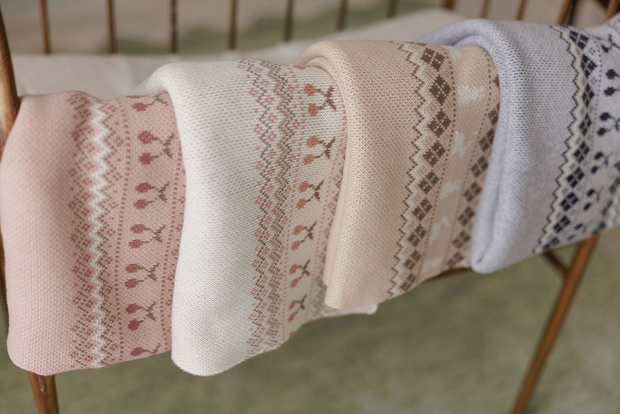 Fair Isle Blanket - Tan