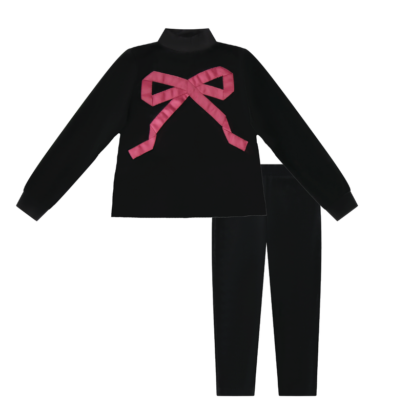 Raspberry Ribbon Bow Shabbos Lounge Set