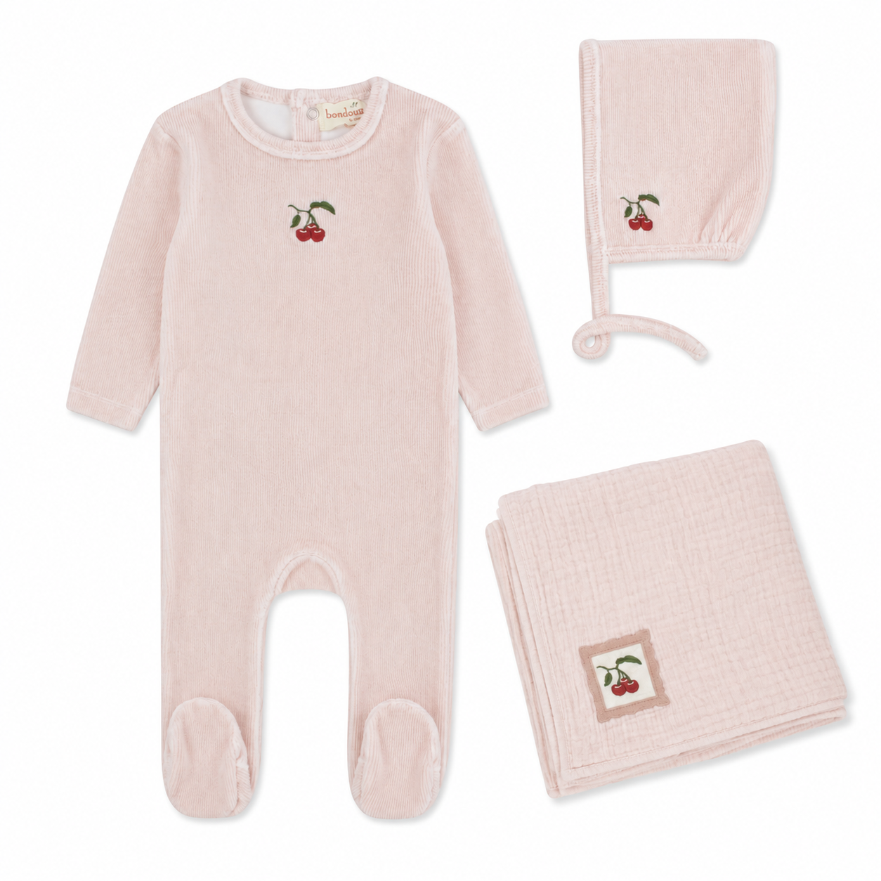 Pre-Order Cotton & Muslin Striped Embroidered Layette Set - Lilac