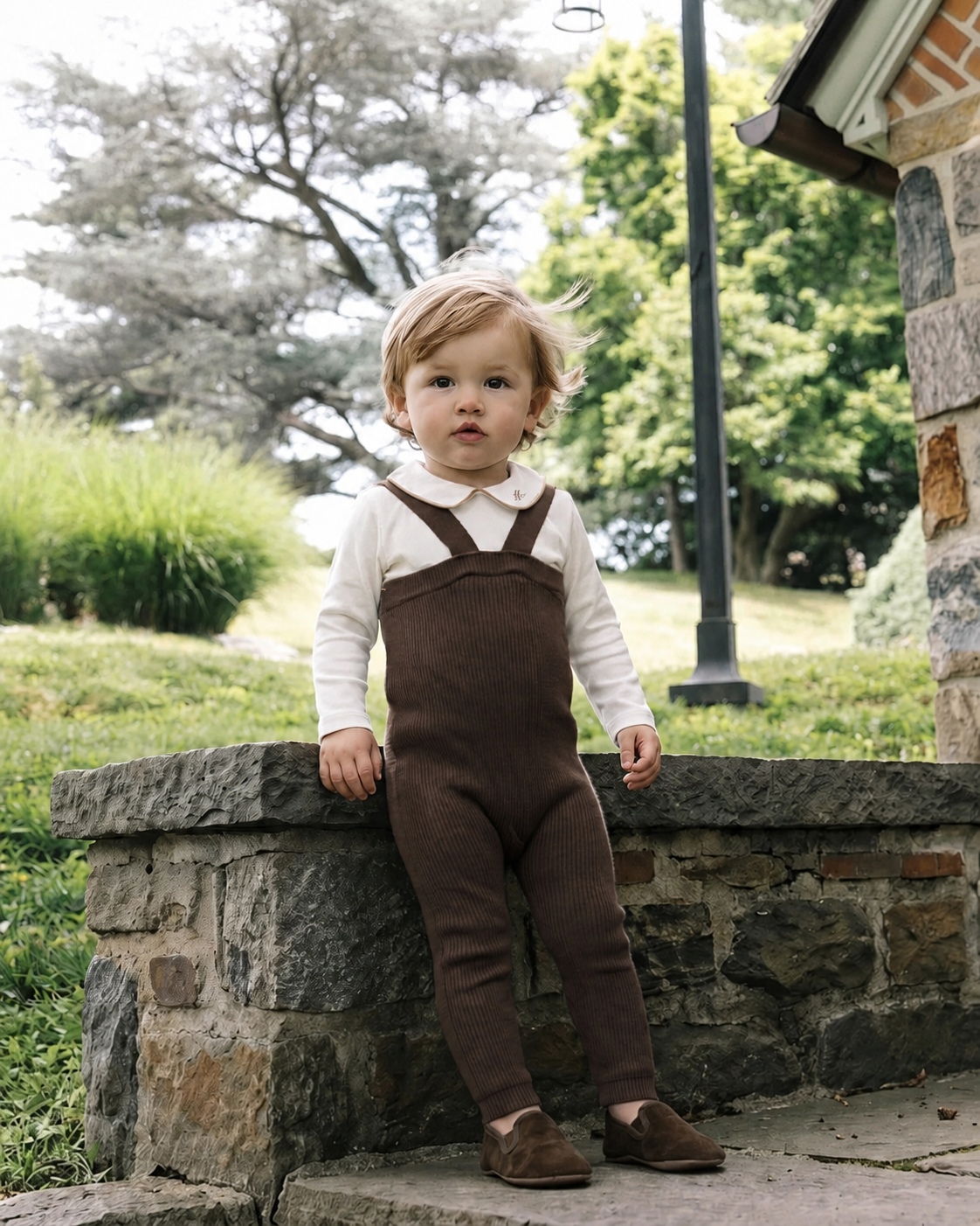 Pre-Order Peter Pan Onesie With Piping - Cream