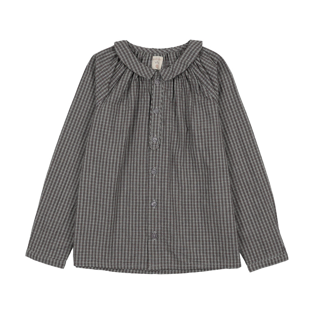 Pre-Order Plaid Edition Toddler Boys Shirt - Grey