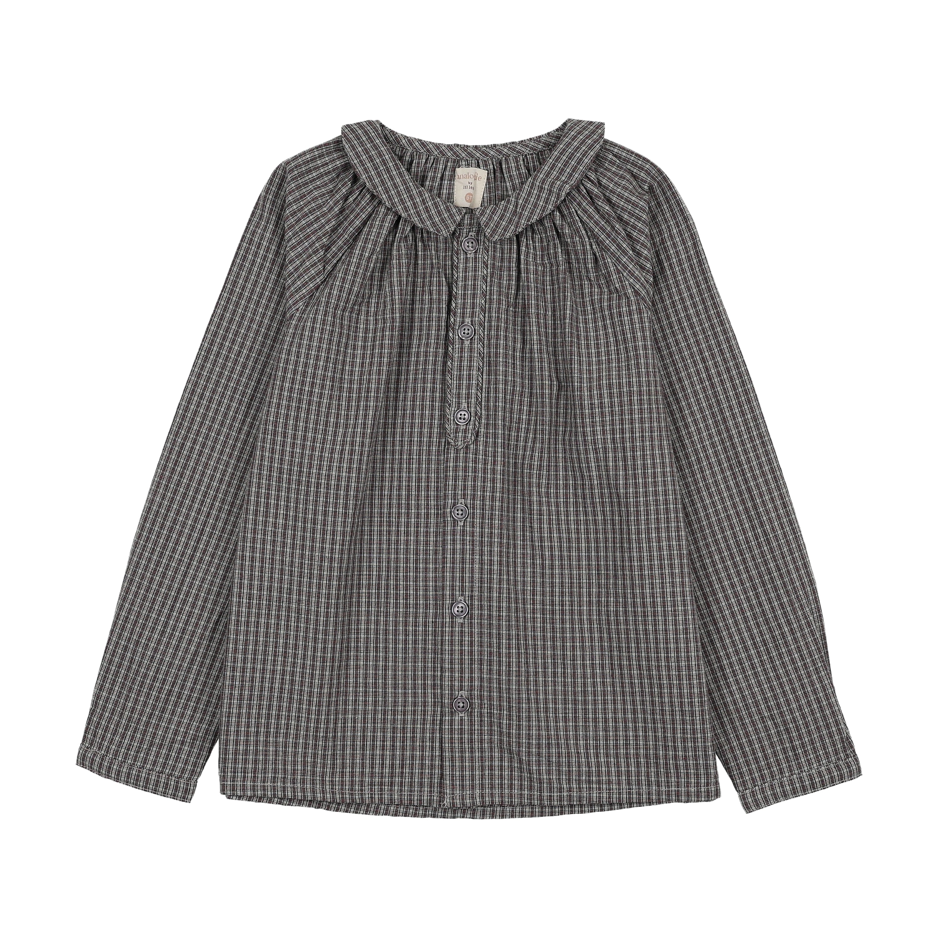 Pre-Order Plaid Edition Toddler Boys Shirt - Grey