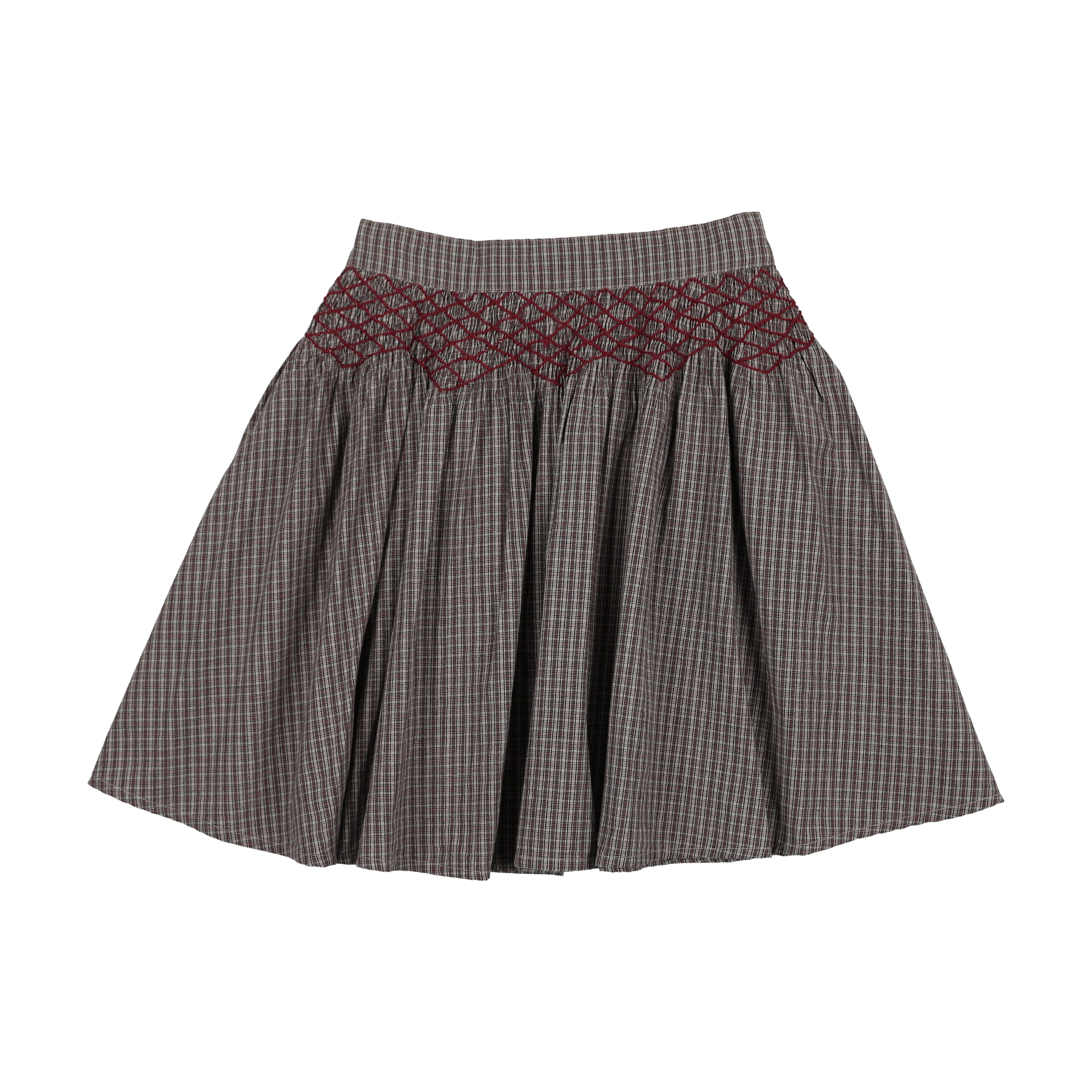 Pre-Order Plaid Edition Girls Skirt -Grey