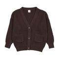 Grandpa Cardigan - Chocolate Brown