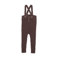 Pre-Order Toddler Rib Knit Overall - Chocolate Brown