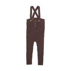 Pre-Order Toddler Rib Knit Overall - Chocolate Brown