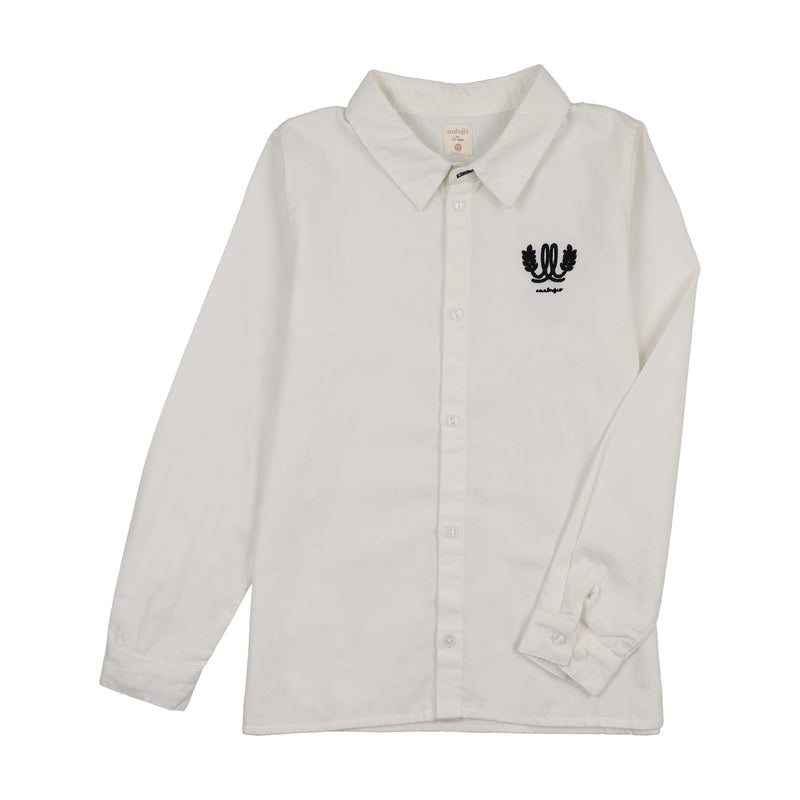 Pre-Order Boys Logo Shirt - Winter White