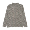 Printed Mockneck - Vintage Purple Print