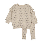 Pre-Order Printed Toddler Set - Cream Print